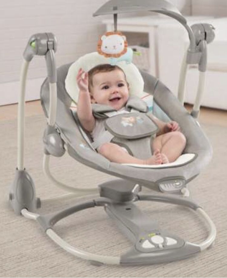 Ingenuity convertMe baby infant swing to Portable seat, with music and soothing vibrations. A swing and a seat all in 1! Hardly used in box