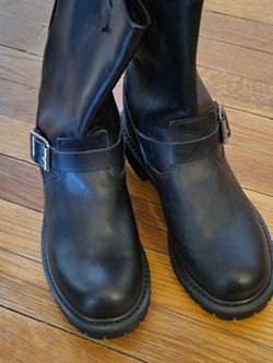New Leather Women’s Biker Size 10 Boots 