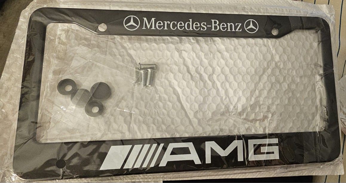 1 Pc. Black License Plate Frame for Car License Plate Decoration Accessories with Mounting Screws