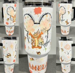 Tigger Inspired "Just Bouncing Around" - Hot/Cold Tumbler - Multiple Sizes Available!
