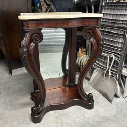 Entry Table With Marble Top