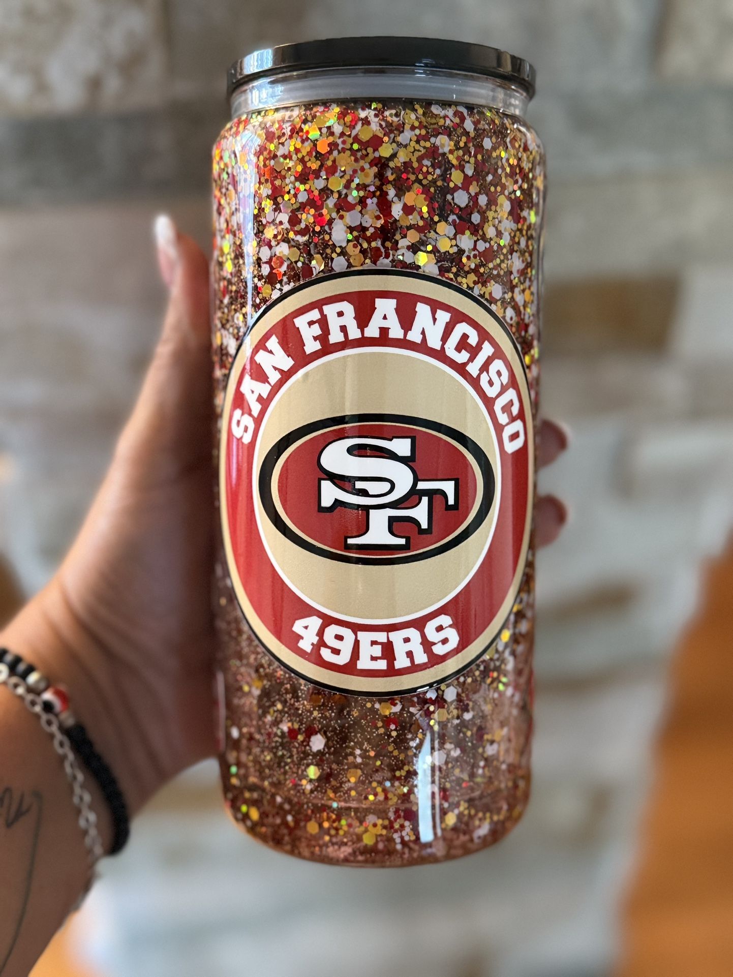 Custom Snow Globe Glass Cups 20 Oz