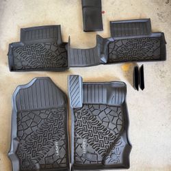 LASFIT All Weather Rubber Floor Mats for Ford Bronco 2021-2025 2-Door Front And Rear