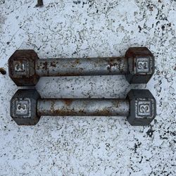 Pair Of 3 Lb Dumbbells 