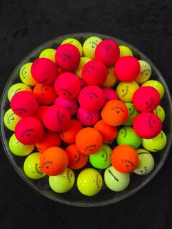 50 Colorful Callaway Golf Balls- 42 Super Soft & 8 Warbird