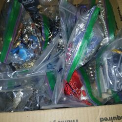 28 Bags Of Costume Jewelry $30