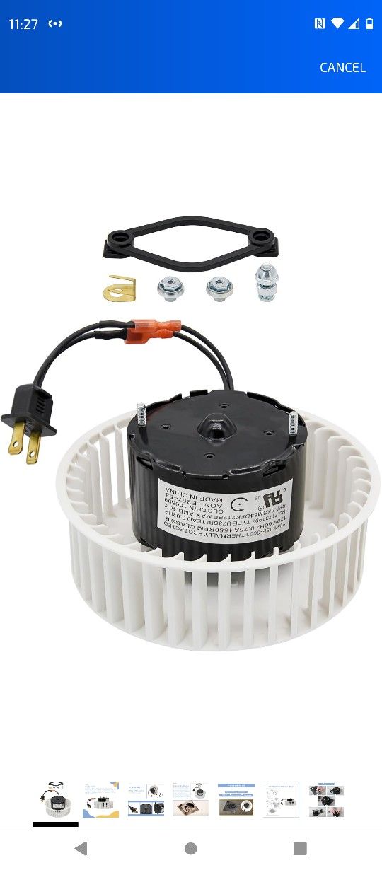Fan Motor & Blower Wheel Replacement