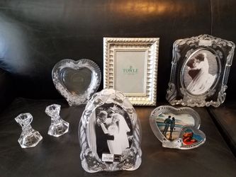 Mikasa and Towle picture frames and candle holders new
