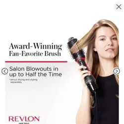 Revlon One-Step Volumizer Plus Hair Dryer and Hot Air Brush. 2.4-inch oval head & 4 Heat levels