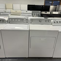 Large Capacity Electric Washer And Dryer Set used as New Works Perfectly 1216 Hartford Turnpike Vernon CT 