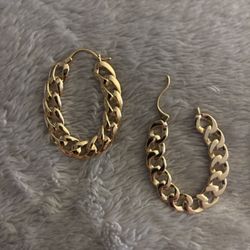 Gold Chain Earrings 
