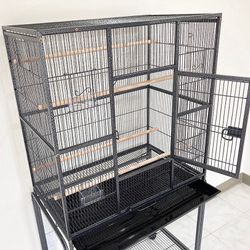 Brand New $135 Large 63-inch Bird Cage Rolling Stand for Mid-Sized Cockatiels Parakeets Lovebirds 32x19x63”