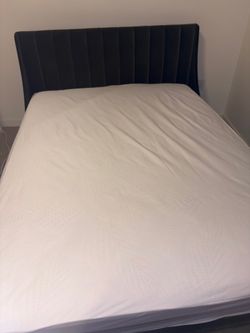 Queen Bed frame with mattress