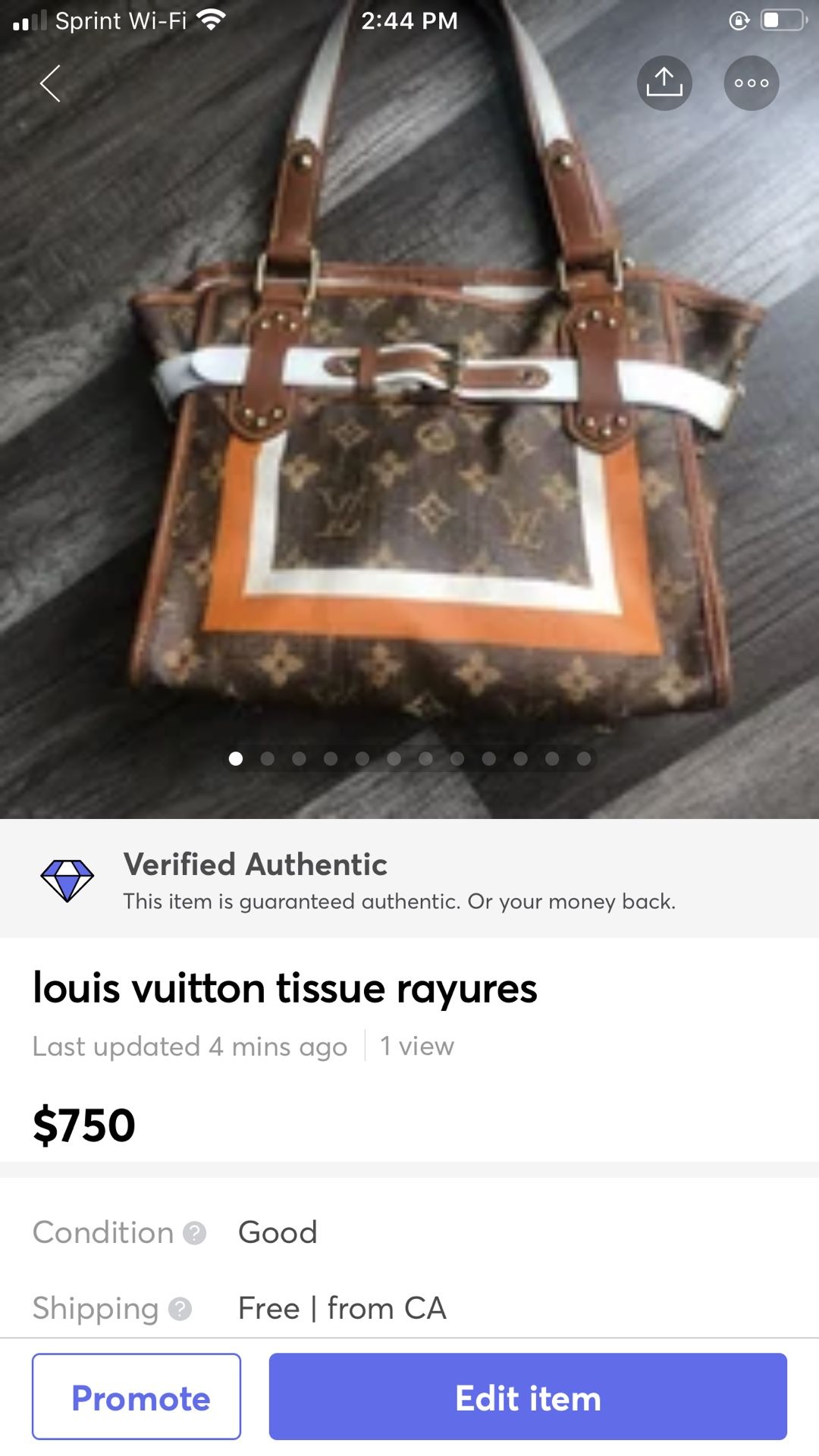 Buy Louis Vuitton Pre-loved LOUIS VUITTON Monogram Rayures