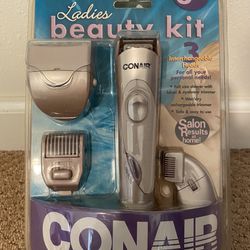 Conair ladies’ beauty 6-piece kit (wet/dry rechargeable trimmer)