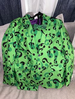 Large Riddler Costume w/ Bow Tie and Suspenders