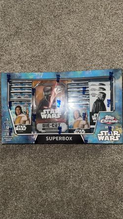 Topps Chrome Star Wars Super Box 2025 Costco Exclusive Trading Cards - Sealed