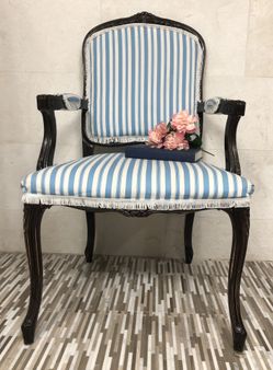 Stunning chair... material from Mac Fabrics.. great deal