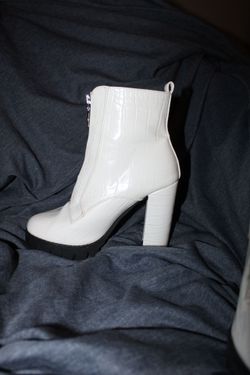 White Ankle Boot