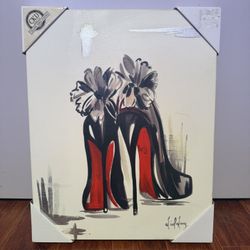 Brand New High Heel Canvas Painting