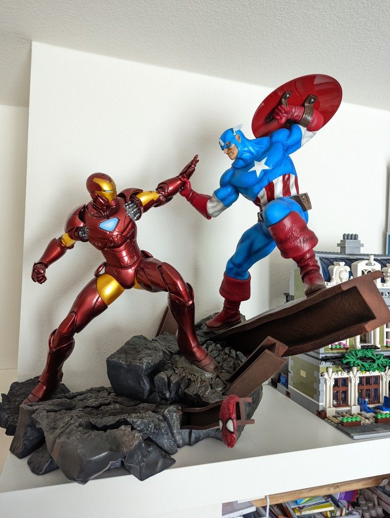 Custom ironman vs captain america nt sideshow 1/5 scale