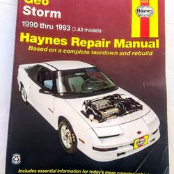 Geo Storm Repair Manual 