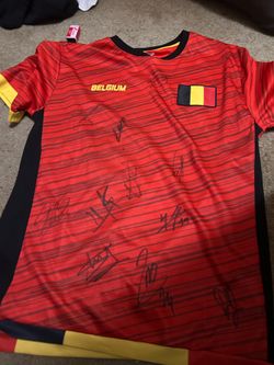 Signed belgium national team jersey