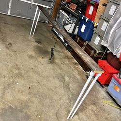 Behind the couch long table