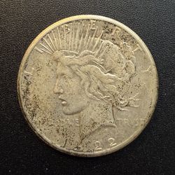 1922-S Peace Dollar Circulated 