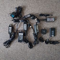 Various laptop chargers