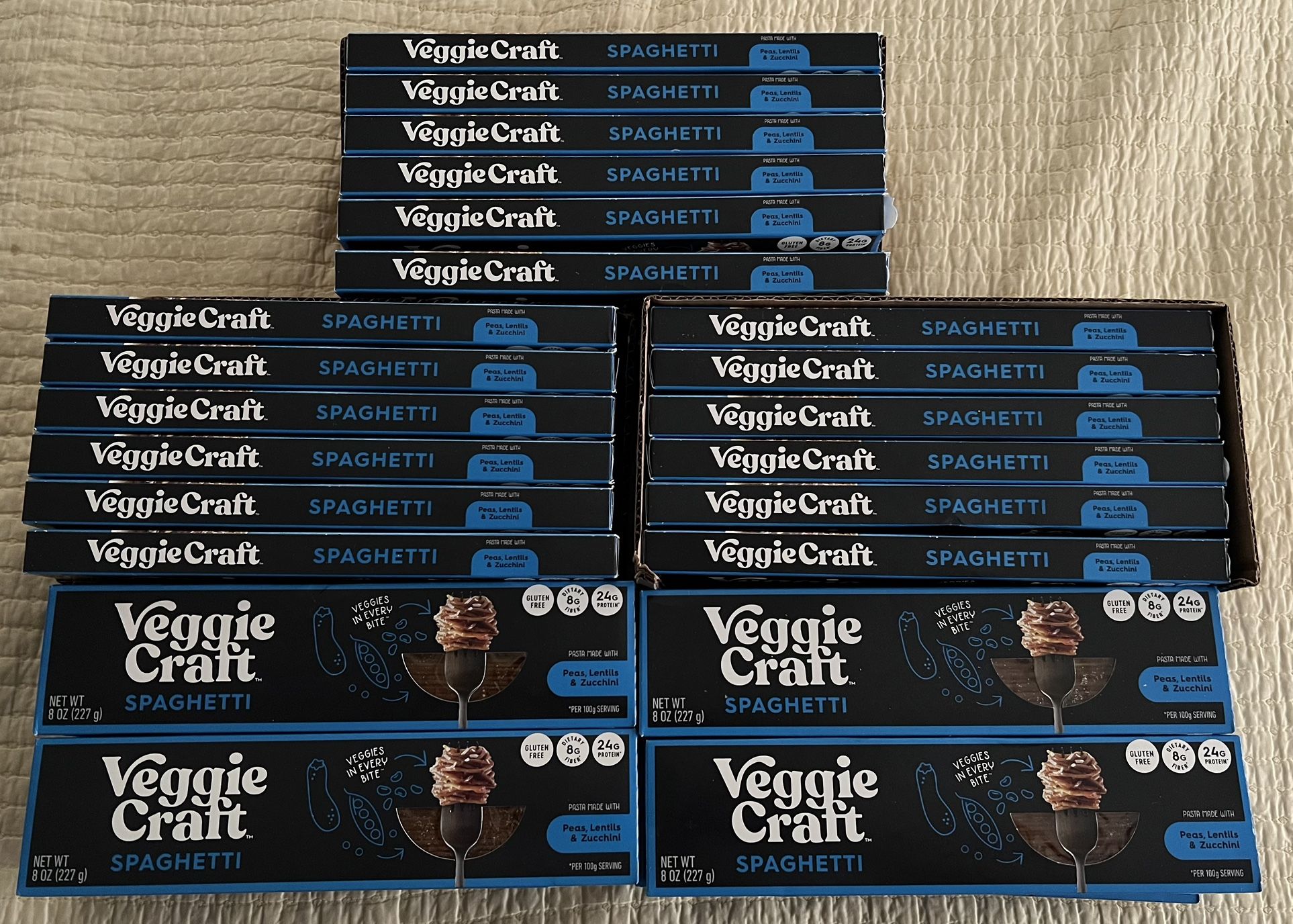 30 Boxes of VEGGIE CRAFT SPAGHETTI  24G Protein Per Serving ($45 Firm)