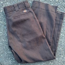 Dickies Brown Khaki Distressed Pants Sz:36,34
