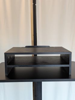 🖥️ 2-Tier Computer Monitor Stand Riser – Desk Organizer & Phone Holder ✨
