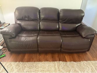 Leather couch and chair