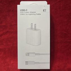 20W USB-C Power Adapter and USB-C to Lightning Cable set