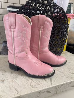 Kids Pink Cowboy Boots