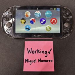 Sony PlayStation Vita PCH-2000 Slim Black Handheld Console Gaming System