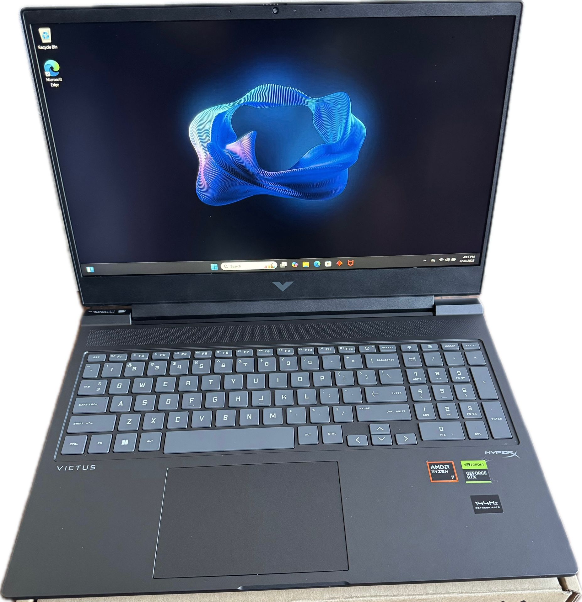 HP Gaming Laptop With Rtx 4070 Like New
