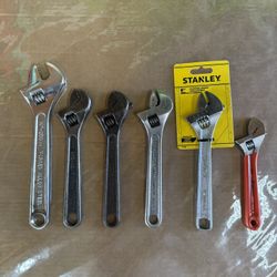 Crescent Adjustable Wrenches Vintage Arrow Oxwall Stanley USA Japan