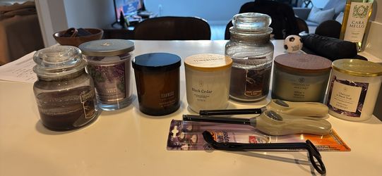 Candles and wick cutter