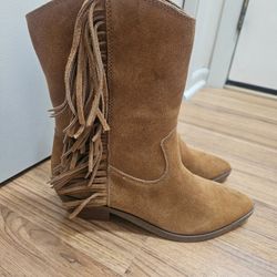 Nanette Lepore Monica Fringe Booties Size 6M Brown Suede Leather NEW. Women's Shoes 
