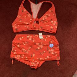 Bikini  Top L Bottom M Pink  