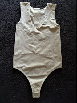 Gray tank body suit