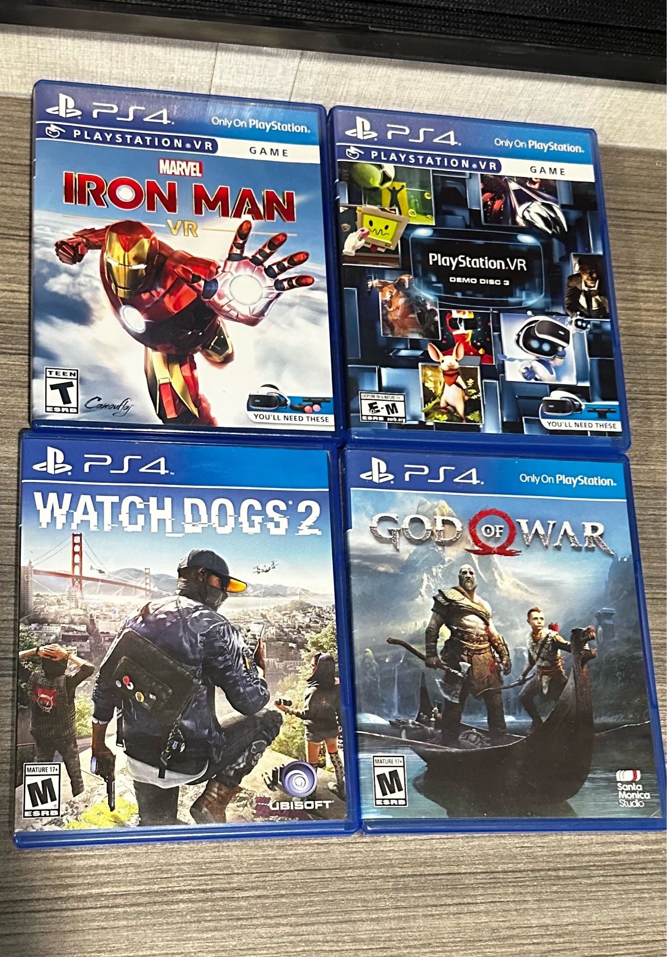PS4 Game Disks