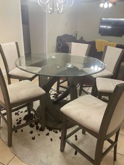 Table with six chairs
