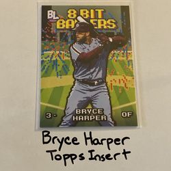 Bryce Harper Philadelphia Phillies Outfielder Topps Short Print Insert Card. 