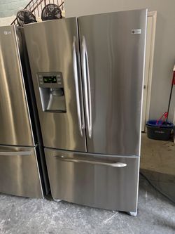 36” GE REFRIGERATOR FRIDGE NEVERA REFRIGERADOR WORKING PROPERLY  WARRANTY 4 MONTHS DELIVERY SERVICES