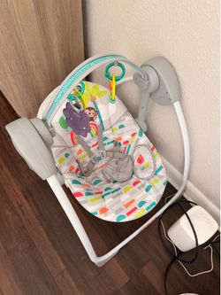 Bright Stars portable baby swing with music