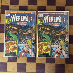 2 Vintage Werewolf By Night Comics (2x #7)