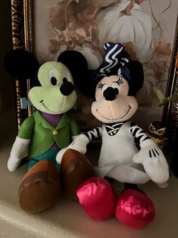 Disney Mickey and Minnie Halloween plush